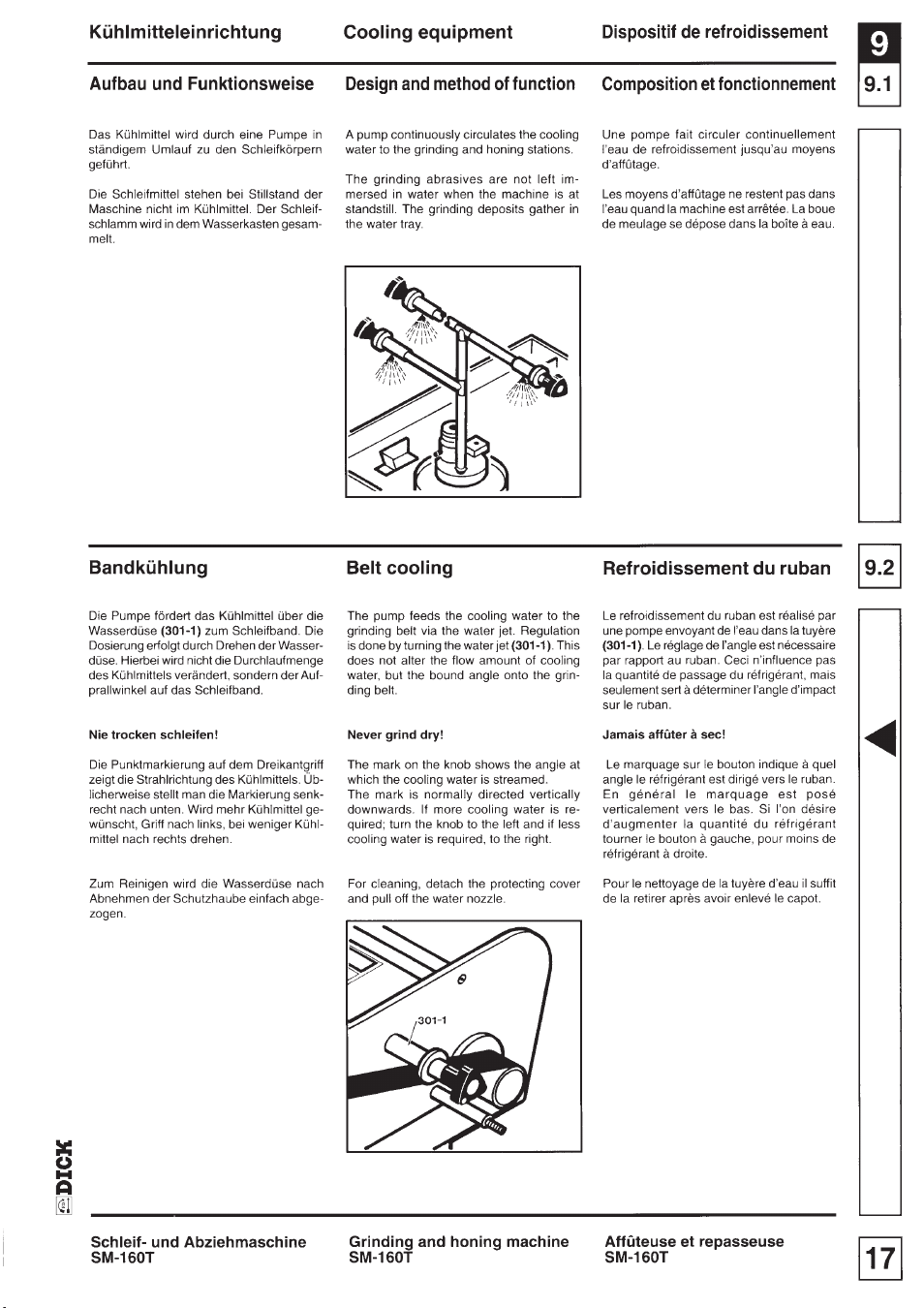 Dick SM-160 T 230V User Manual | Page 17 / 26