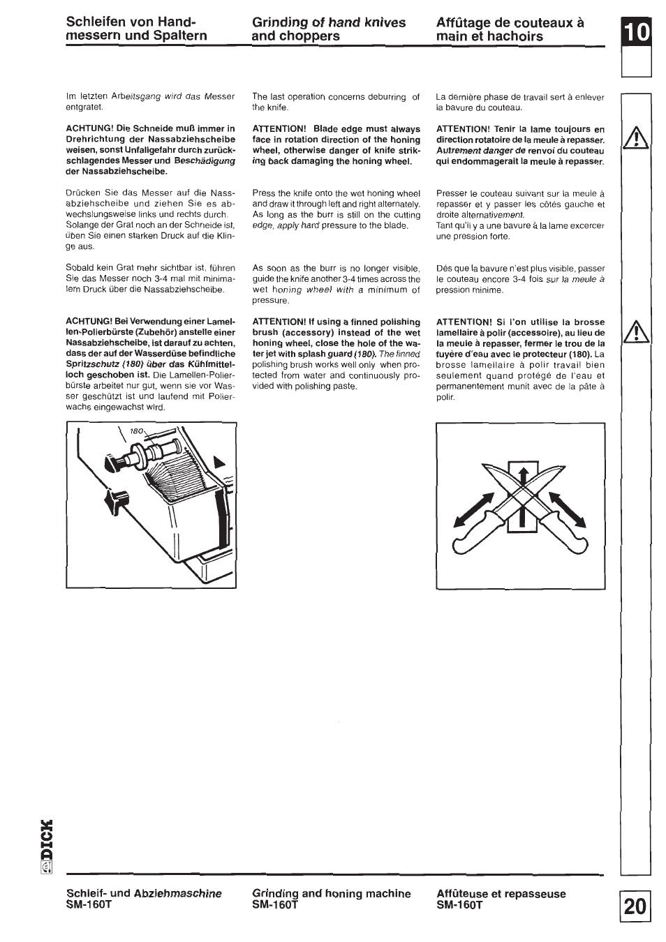 Dick SM-160 T 230V User Manual | Page 20 / 26