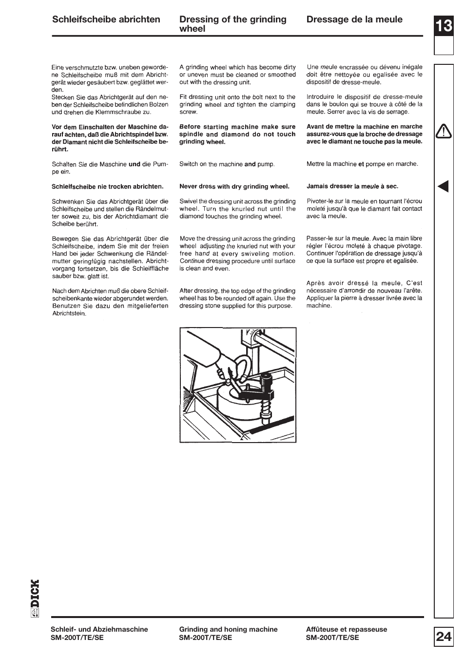 Dick SM-200 400V User Manual | Page 24 / 34