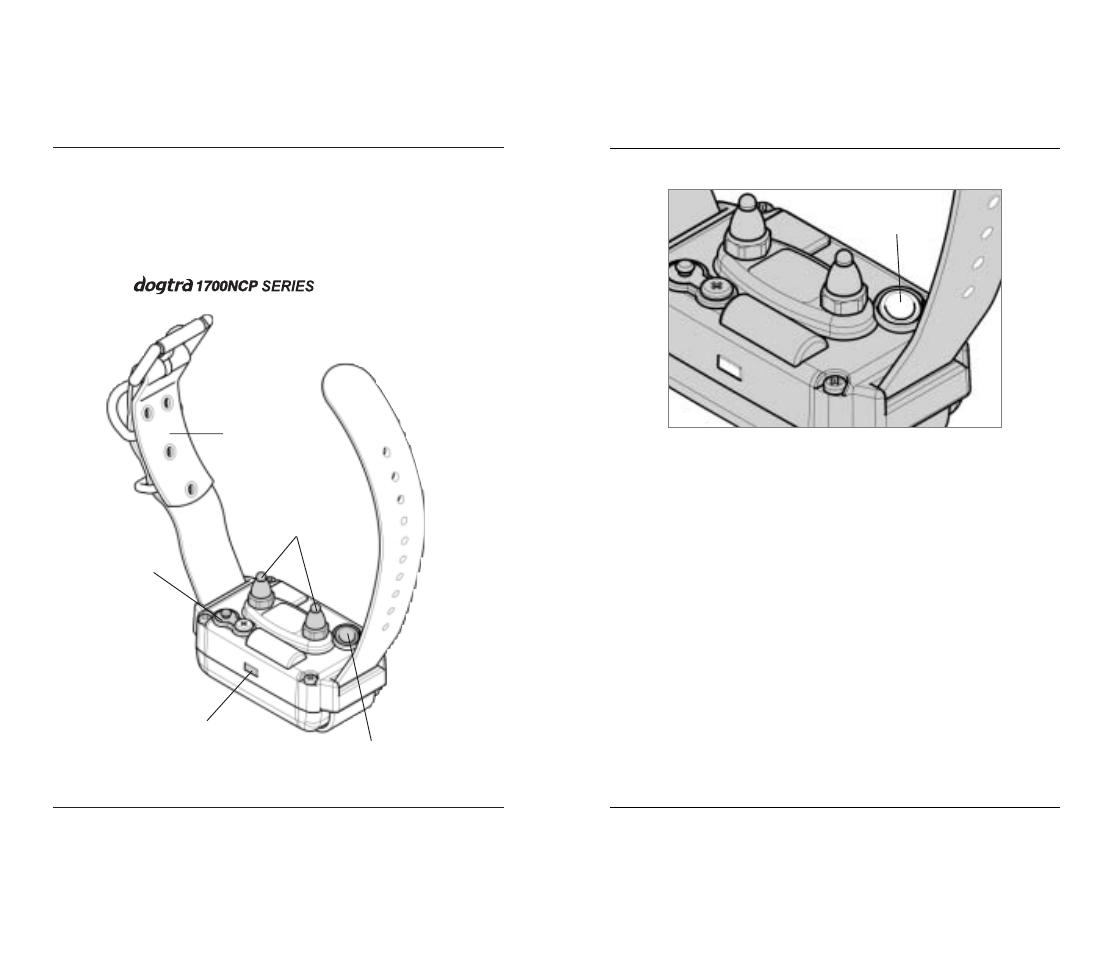 Description of collar / receiver parts | Dogtra 1700 Series User Manual | Page 12 / 24