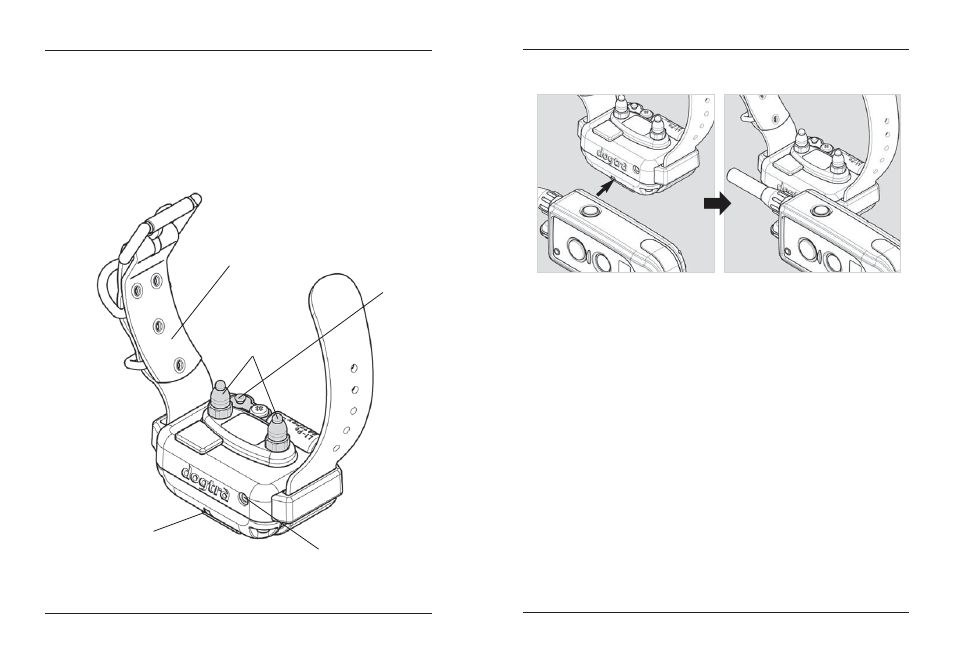 Description of collar / receiver parts | Dogtra 2300 Series User Manual | Page 10 / 20