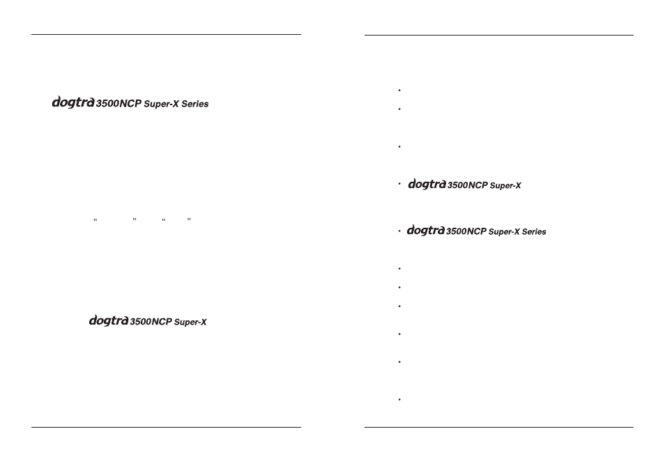 Main features | Dogtra 3500 Series User Manual | Page 3 / 23