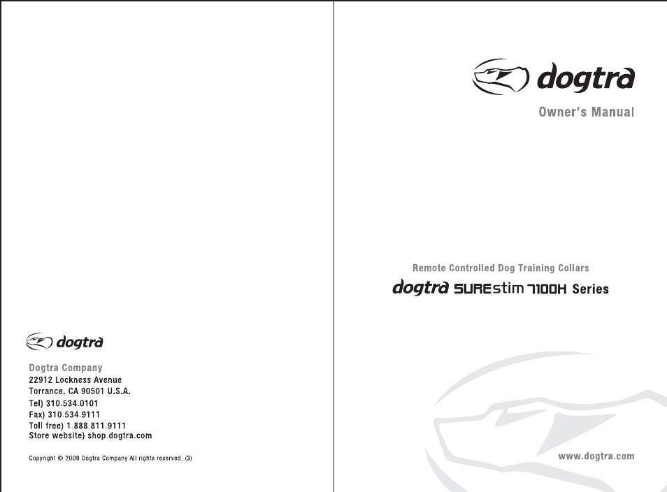 Dogtra 7100H Series User Manual | 24 pages