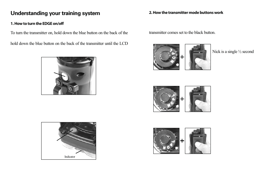 Understanding your training system | Dogtra EDGE User Manual | Page 7 / 19