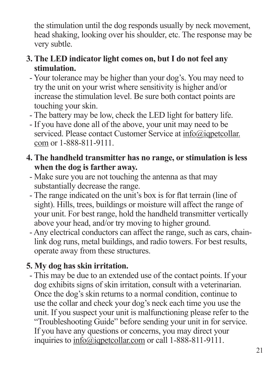 Dogtra iQ CLiQ User Manual | Page 22 / 26