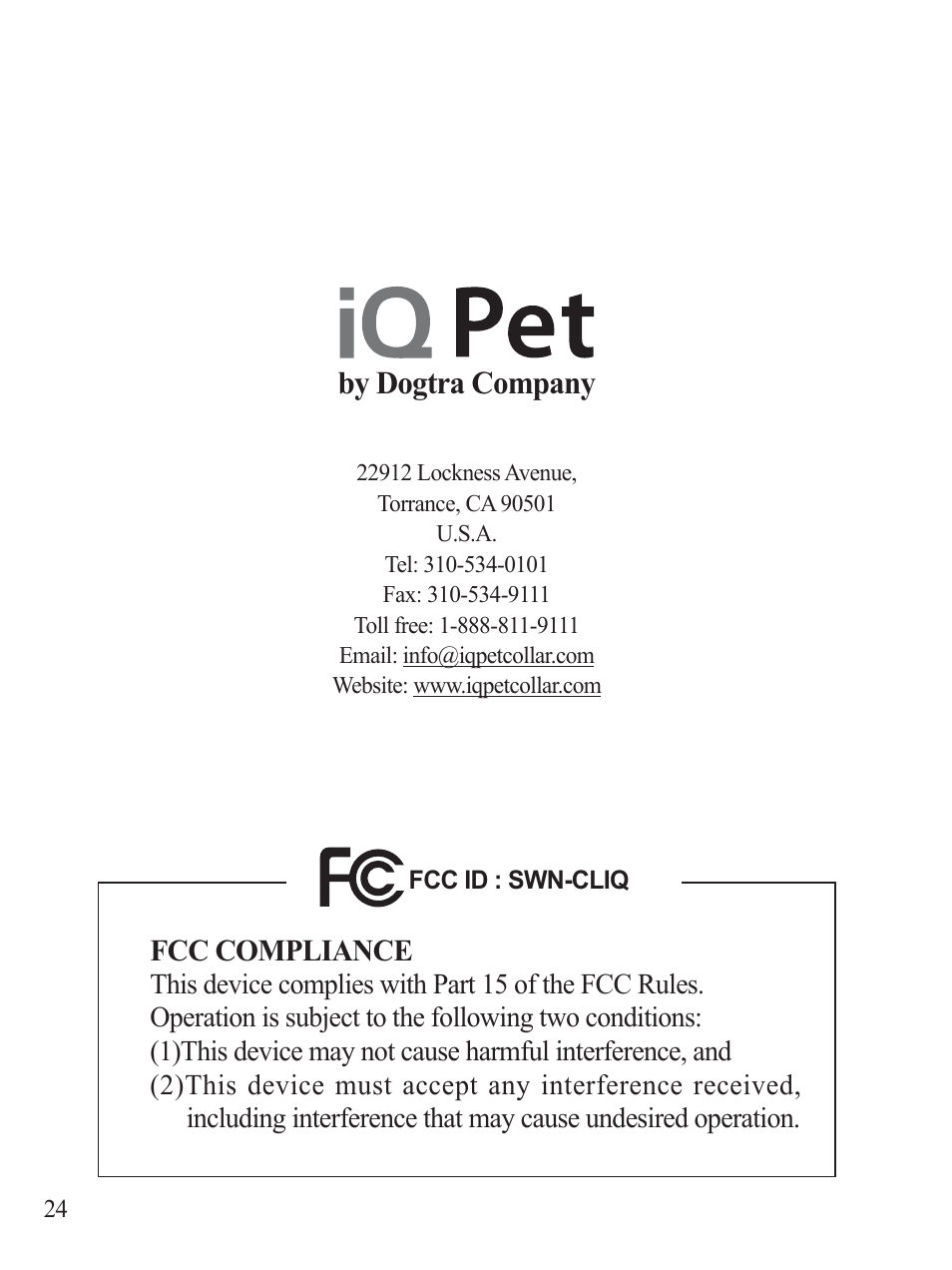 E\'rjwud&rpsdq | Dogtra iQ CLiQ User Manual | Page 25 / 26