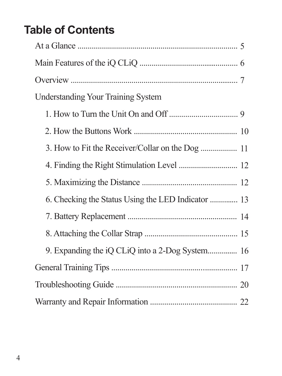 Dogtra iQ CLiQ User Manual | Page 5 / 26