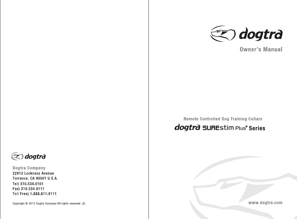 Dogtra SureStim M Plus User Manual | 20 pages