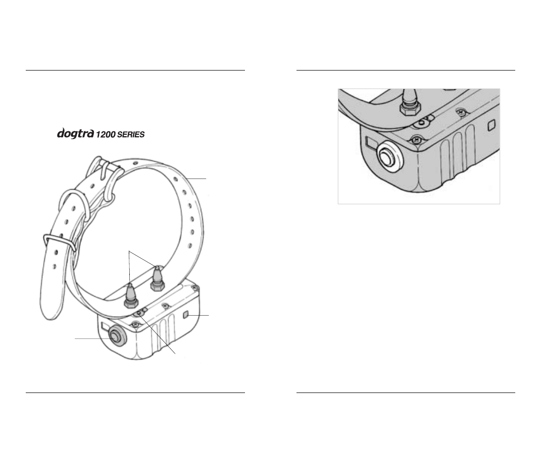 Description of collar parts | Dogtra 1200 Series User Manual | Page 11 / 22