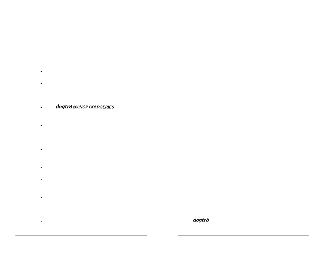 Main features, Product safety and health statements | Dogtra 200 Series User Manual | Page 3 / 20