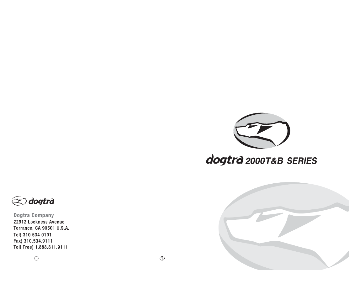 Dogtra 2000B Series User Manual | 14 pages