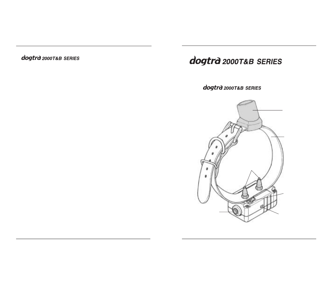 Collar parts | Dogtra 2000B Series User Manual | Page 6 / 14