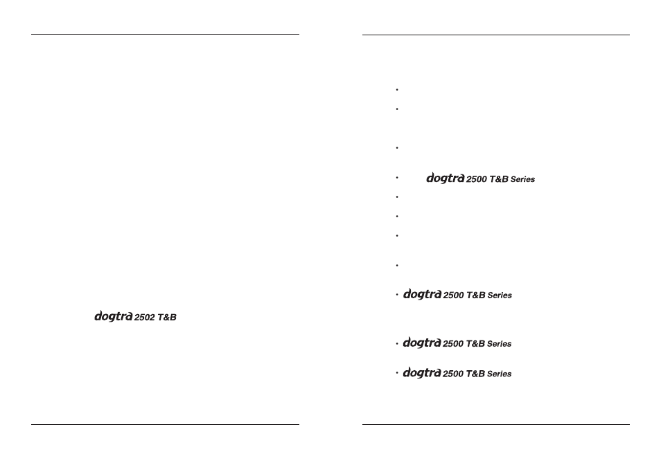 Main features | Dogtra 2500B Series User Manual | Page 4 / 28