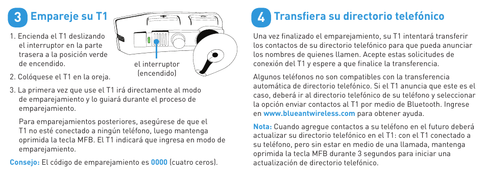 BlueAnt T1 User Manual | Page 13 / 24