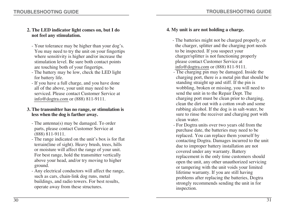 Dogtra 300M Series User Manual | Page 17 / 20