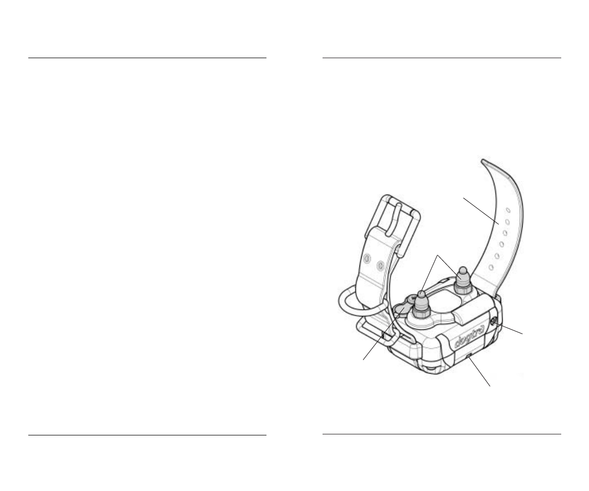 Description of collar / receiver parts | Dogtra 7000M Series User Manual | Page 11 / 24