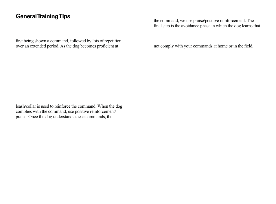 General training tips | Dogtra ARC User Manual | Page 13 / 16