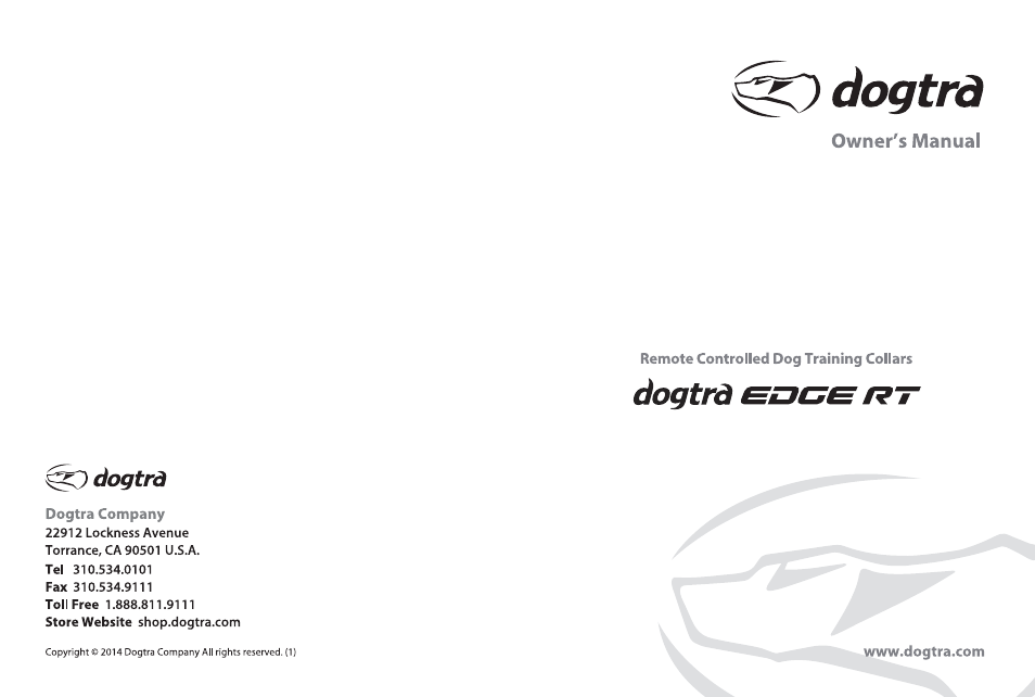 Dogtra EDGE RT User Manual | 15 pages