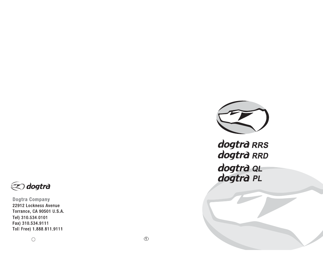 Dogtra RRD User Manual | 18 pages