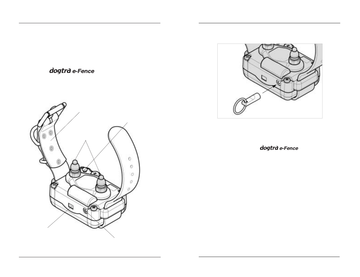 Description of collar parts | Dogtra eF-3000 User Manual | Page 9 / 26