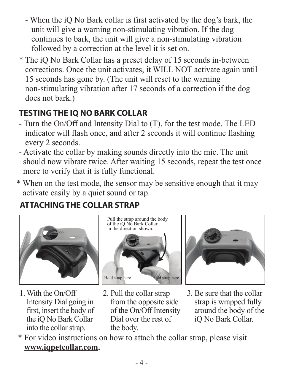 Dogtra iQ No Bark Collar User Manual | Page 5 / 8