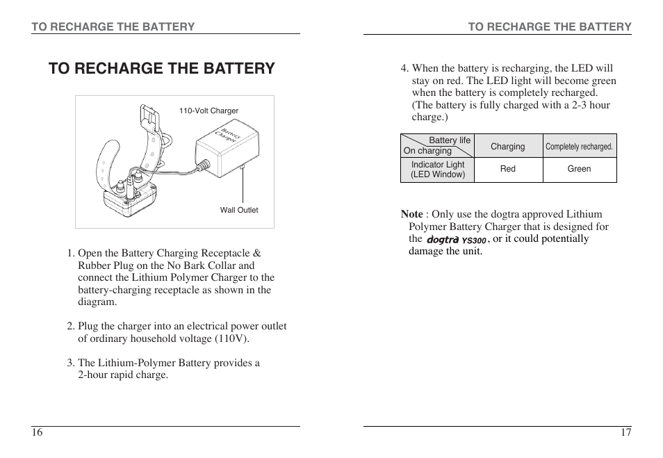 Dogtra YS300 User Manual | Page 9 / 12