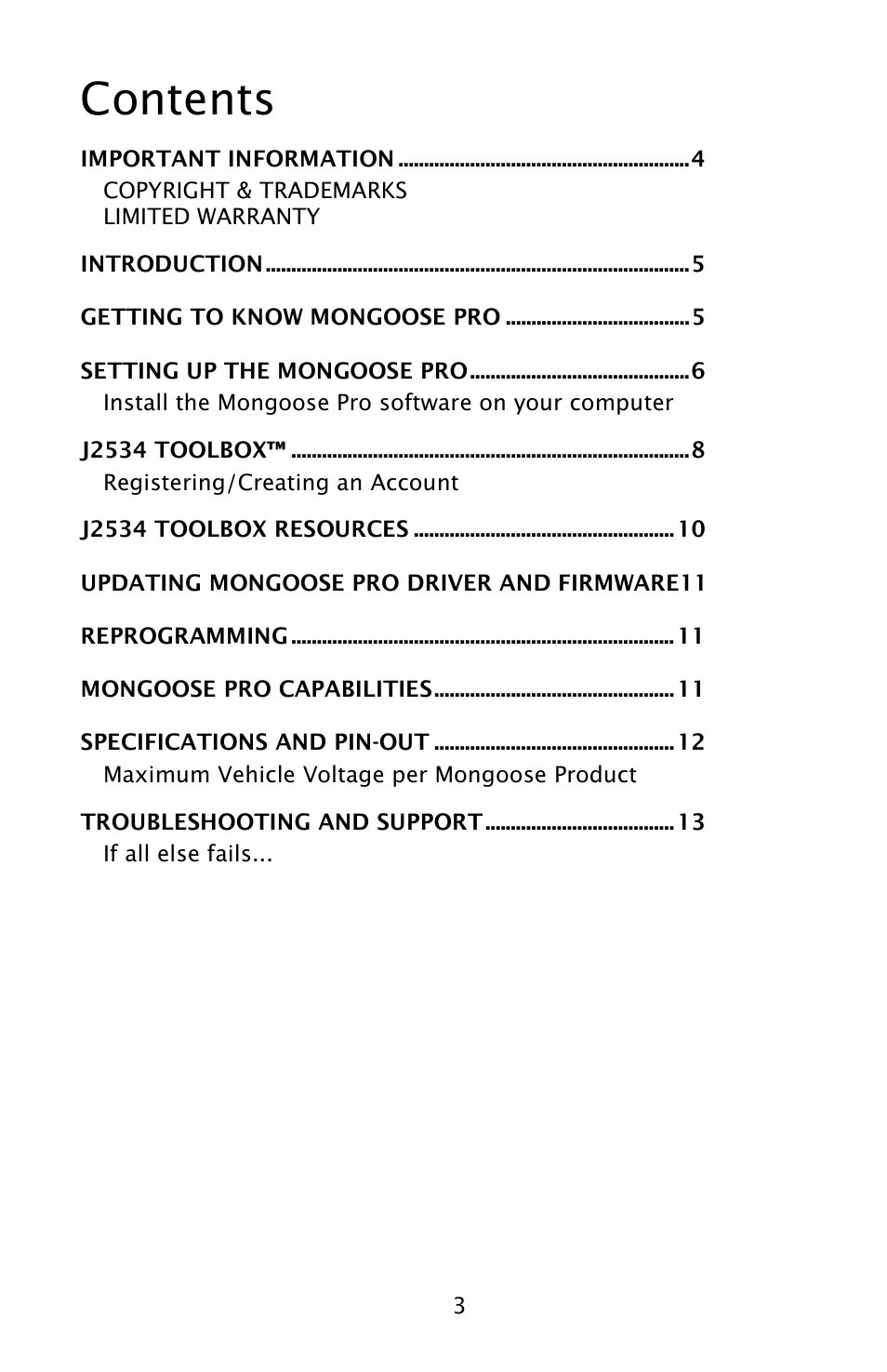 Drew Technologies MongoosePr JLR User Manual | Page 3 / 16