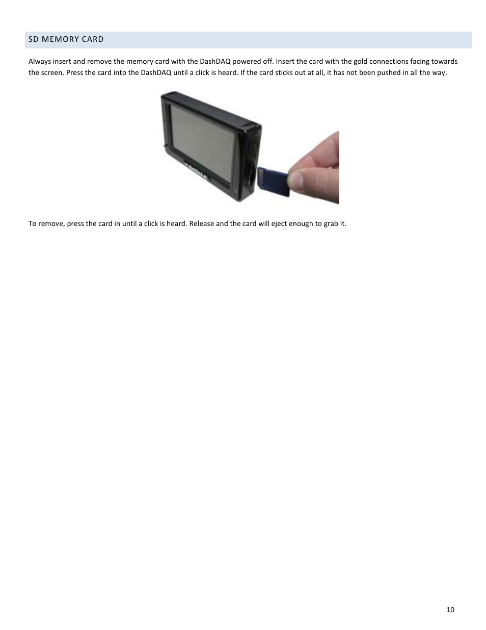 Drew Technologies DASHDAQ-XL User Manual | Page 10 / 47