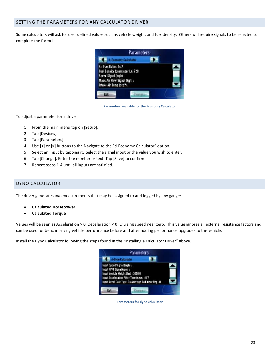 Drew Technologies DASHDAQ-XL User Manual | Page 23 / 47