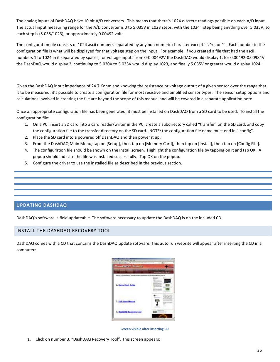 Drew Technologies DASHDAQ-XL User Manual | Page 36 / 47
