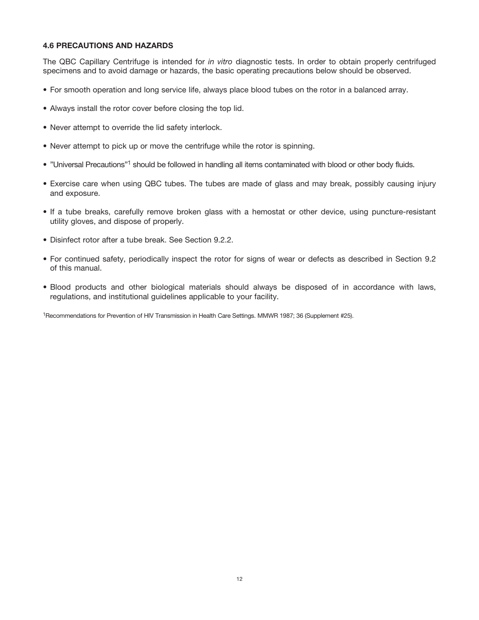 Drucker Diagnostics QBC Horizon 755VES Centrifuge (120V, 60Hz) User Manual | Page 17 / 31
