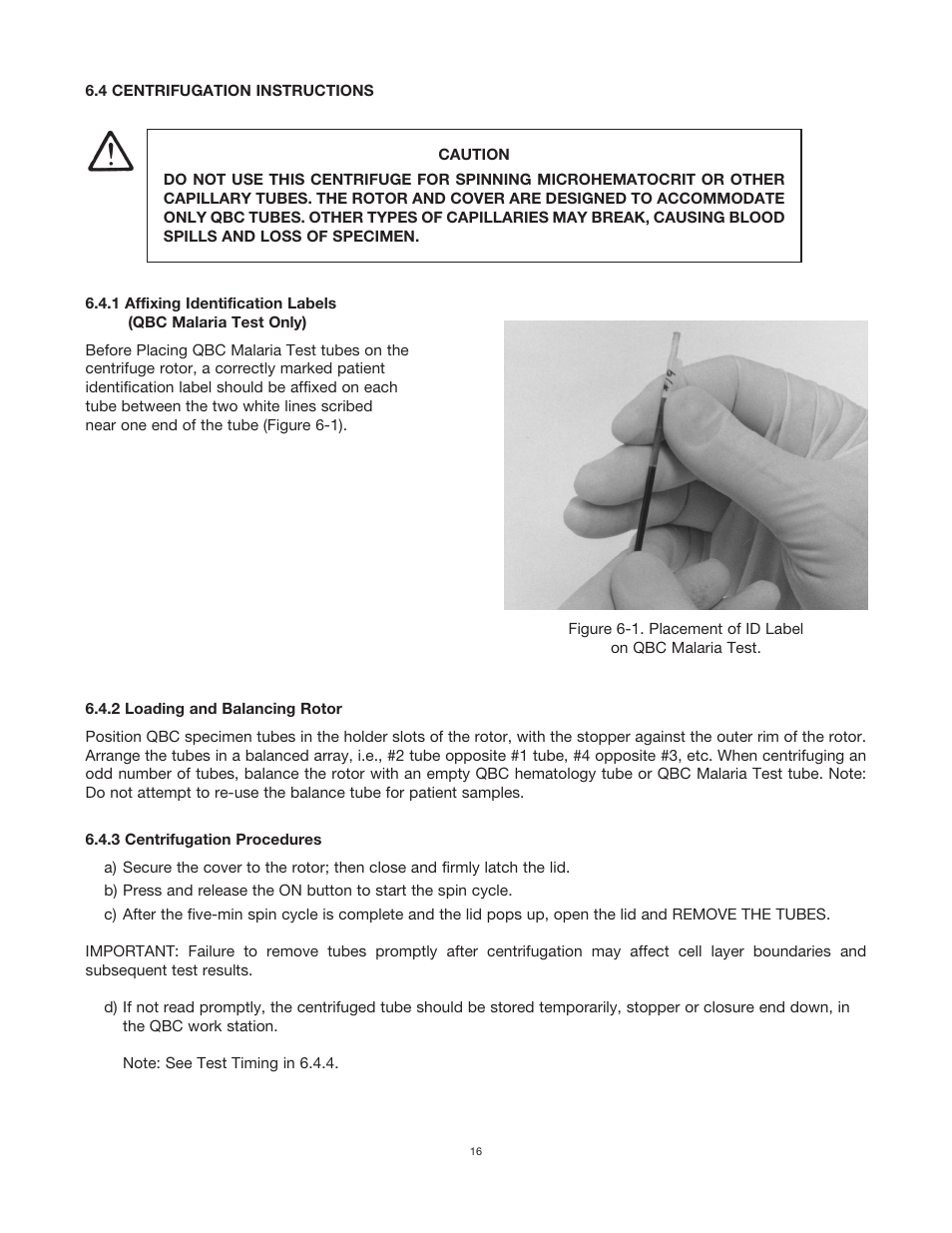 Drucker Diagnostics QBC Horizon 755VES Centrifuge (120V, 60Hz) User Manual | Page 21 / 31