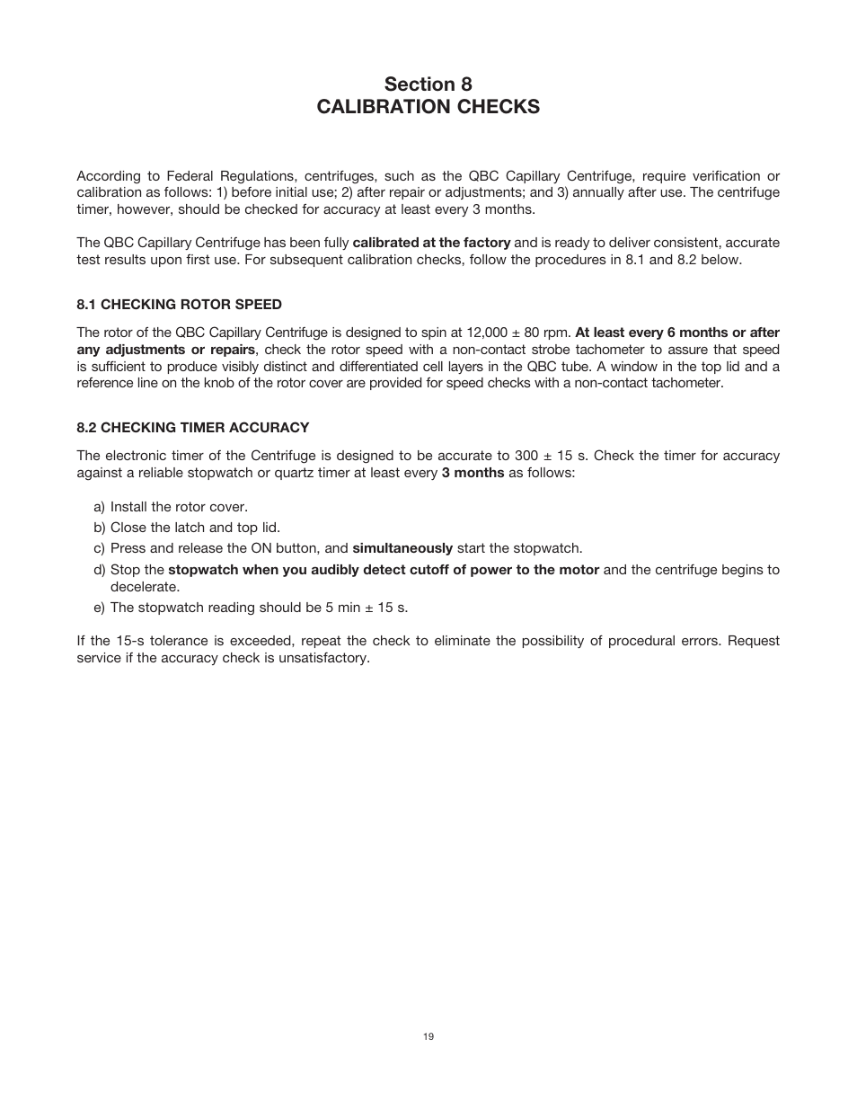 Drucker Diagnostics QBC Horizon 755VES Centrifuge (120V, 60Hz) User Manual | Page 24 / 31
