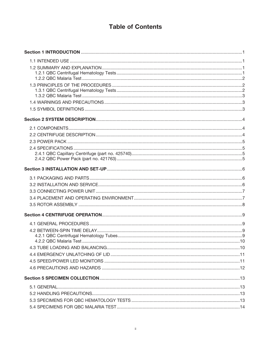 Drucker Diagnostics QBC Horizon 755VES Centrifuge (120V, 60Hz) User Manual | Page 3 / 31