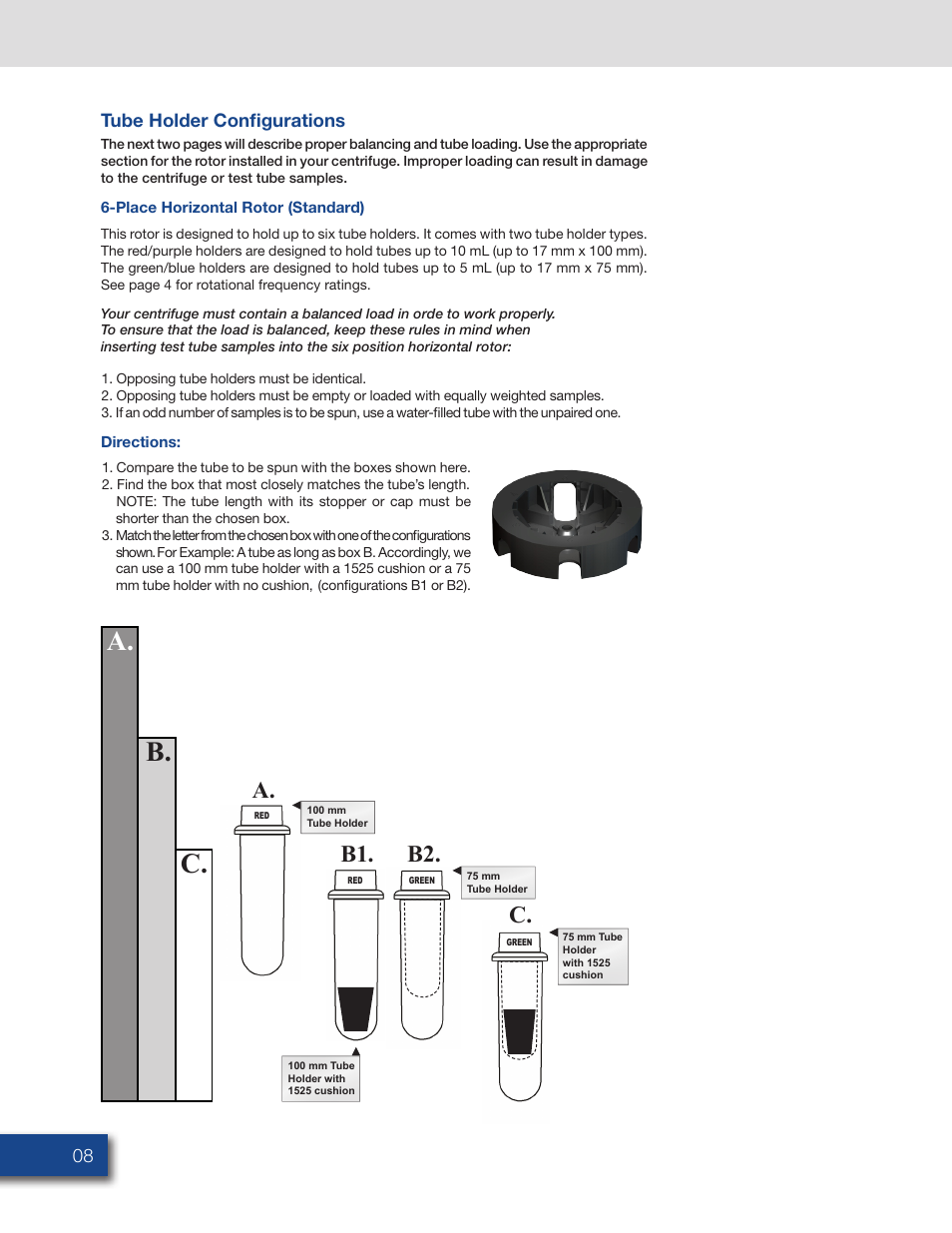 A. b. c, B1. b2 | Drucker Diagnostics Model 642VES Centrifuge User Manual | Page 8 / 12