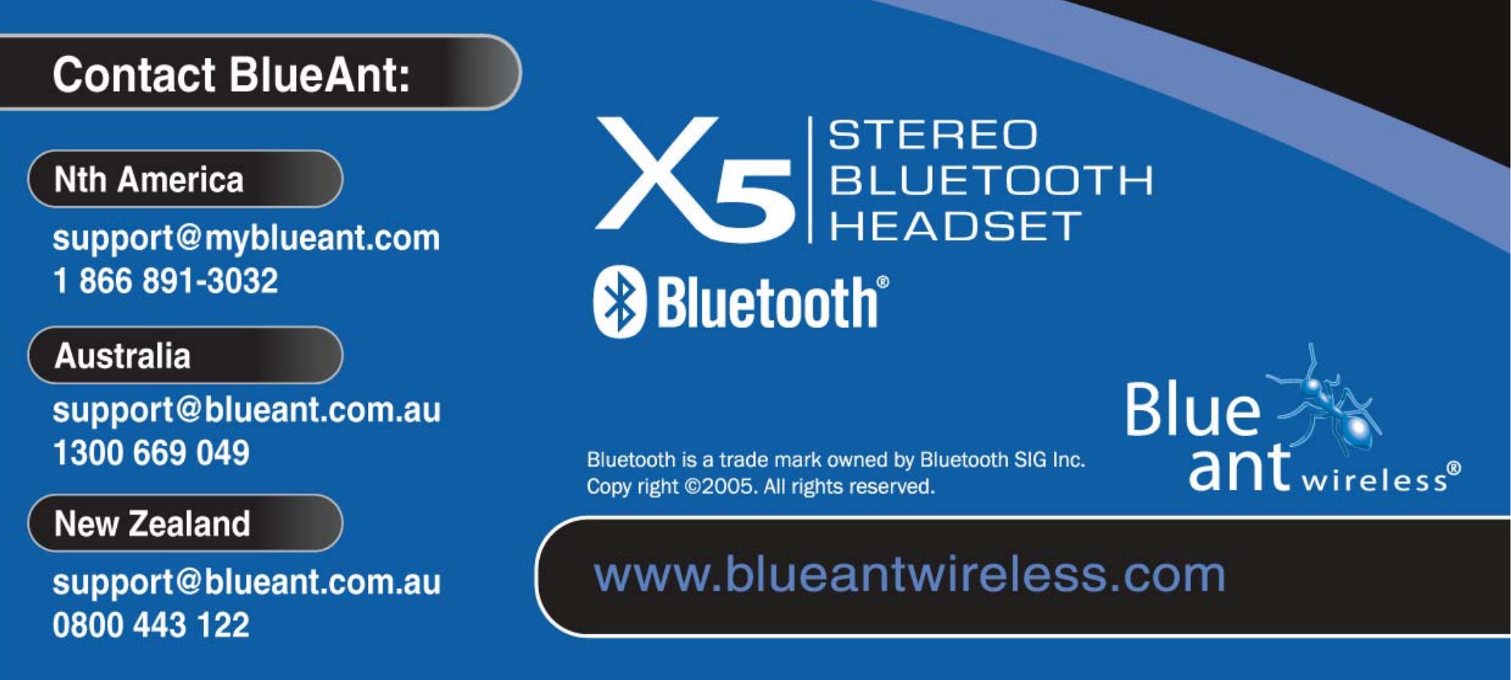 BlueAnt X5i User Manual | Page 37 / 37