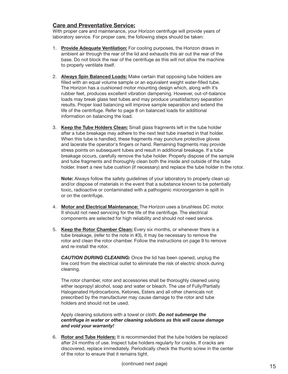 Drucker Diagnostics Model 755 Centrifuge User Manual | Page 15 / 24