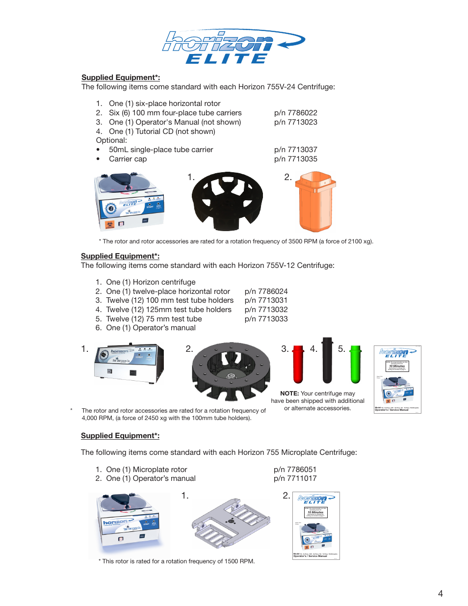 Drucker Diagnostics Model 755 Centrifuge User Manual | Page 4 / 24