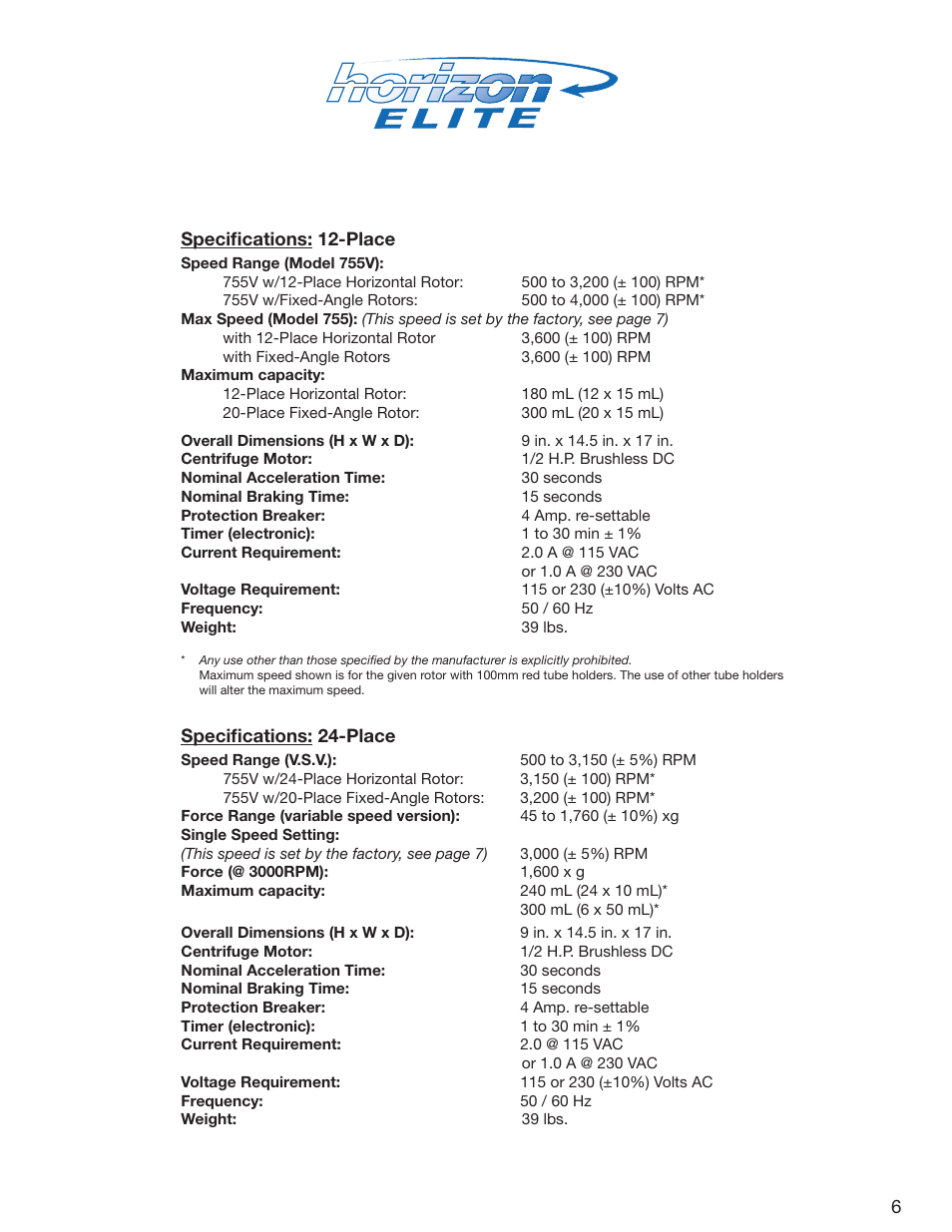 Drucker Diagnostics Model 755 Centrifuge User Manual | Page 6 / 24