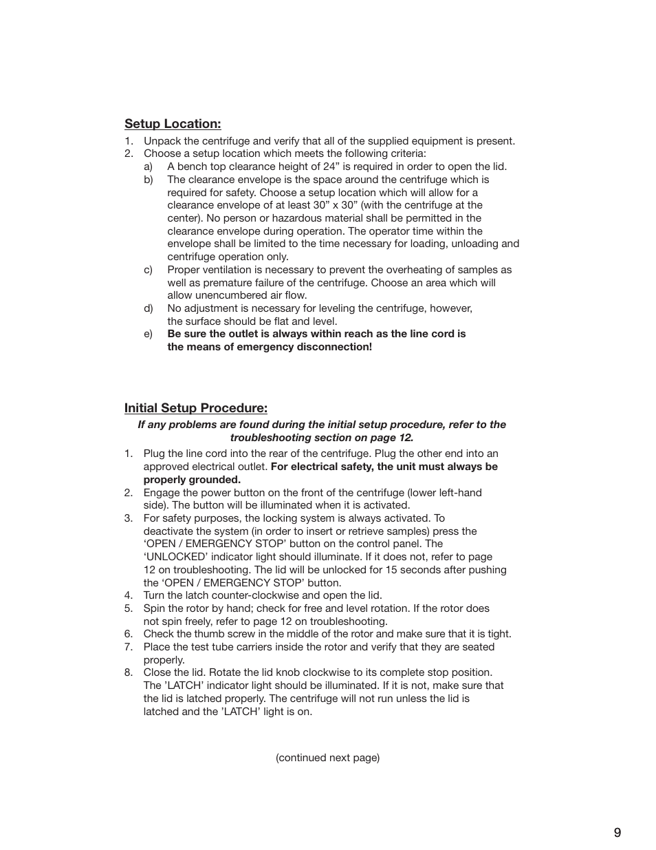 Drucker Diagnostics Model 755 Centrifuge User Manual | Page 9 / 24