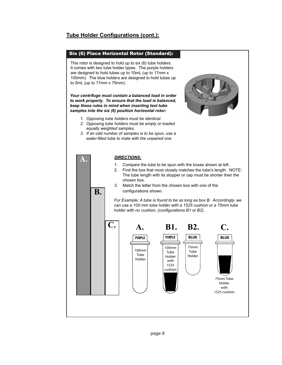 B1. b2, A. b. c | Drucker Diagnostics Model 842VES Centrifuge User Manual | Page 8 / 17