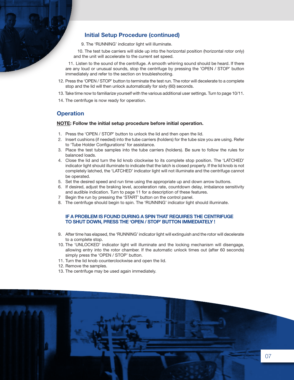 Drucker Diagnostics Model 853VES Centrifuge User Manual | Page 7 / 16