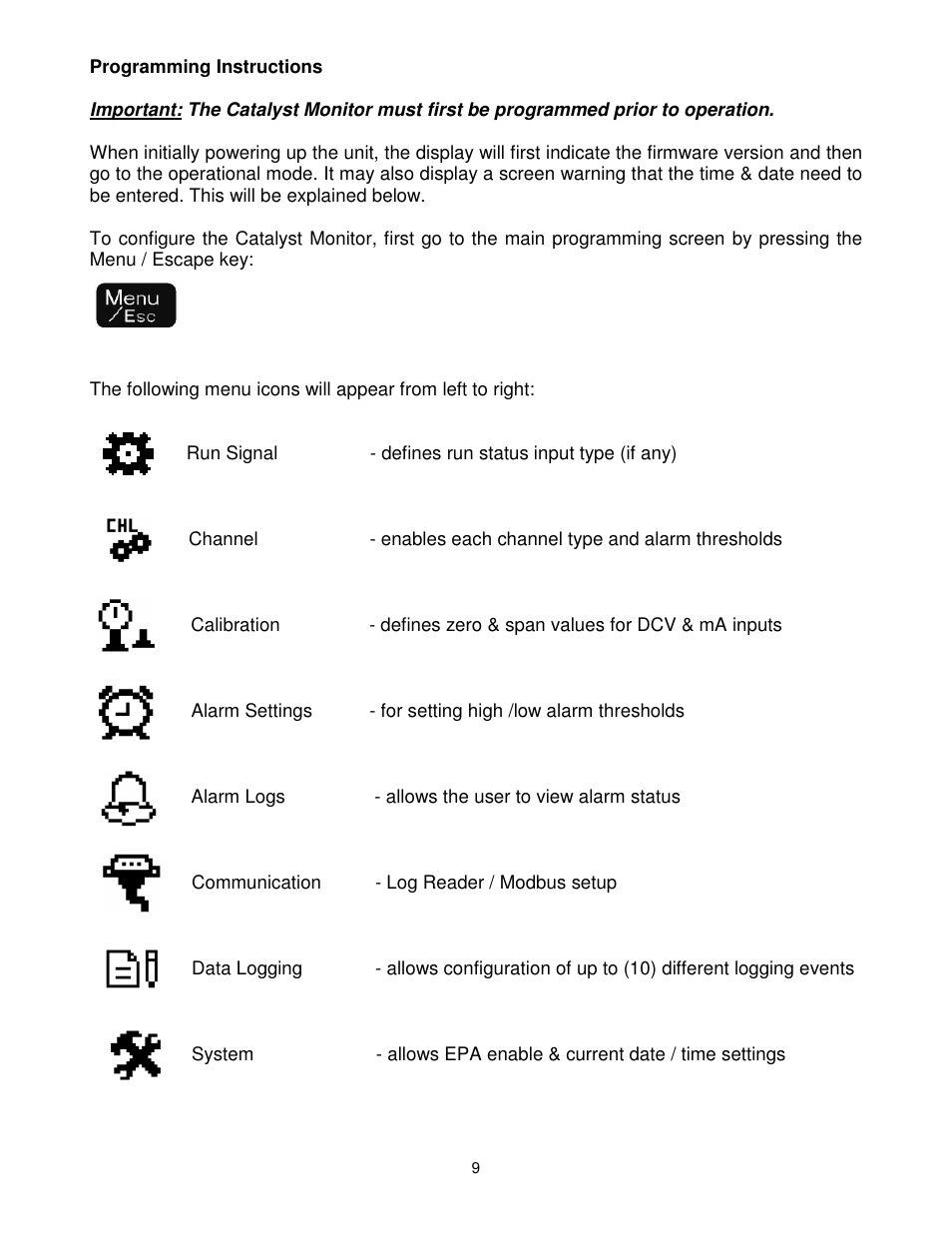 Dynalco Catalyst Monitor User Manual | Page 10 / 26