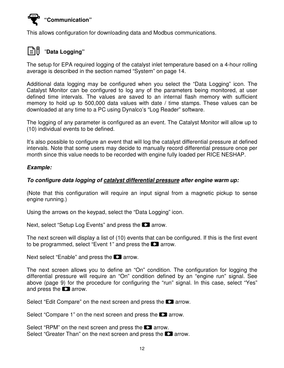 Dynalco Catalyst Monitor User Manual | Page 13 / 26