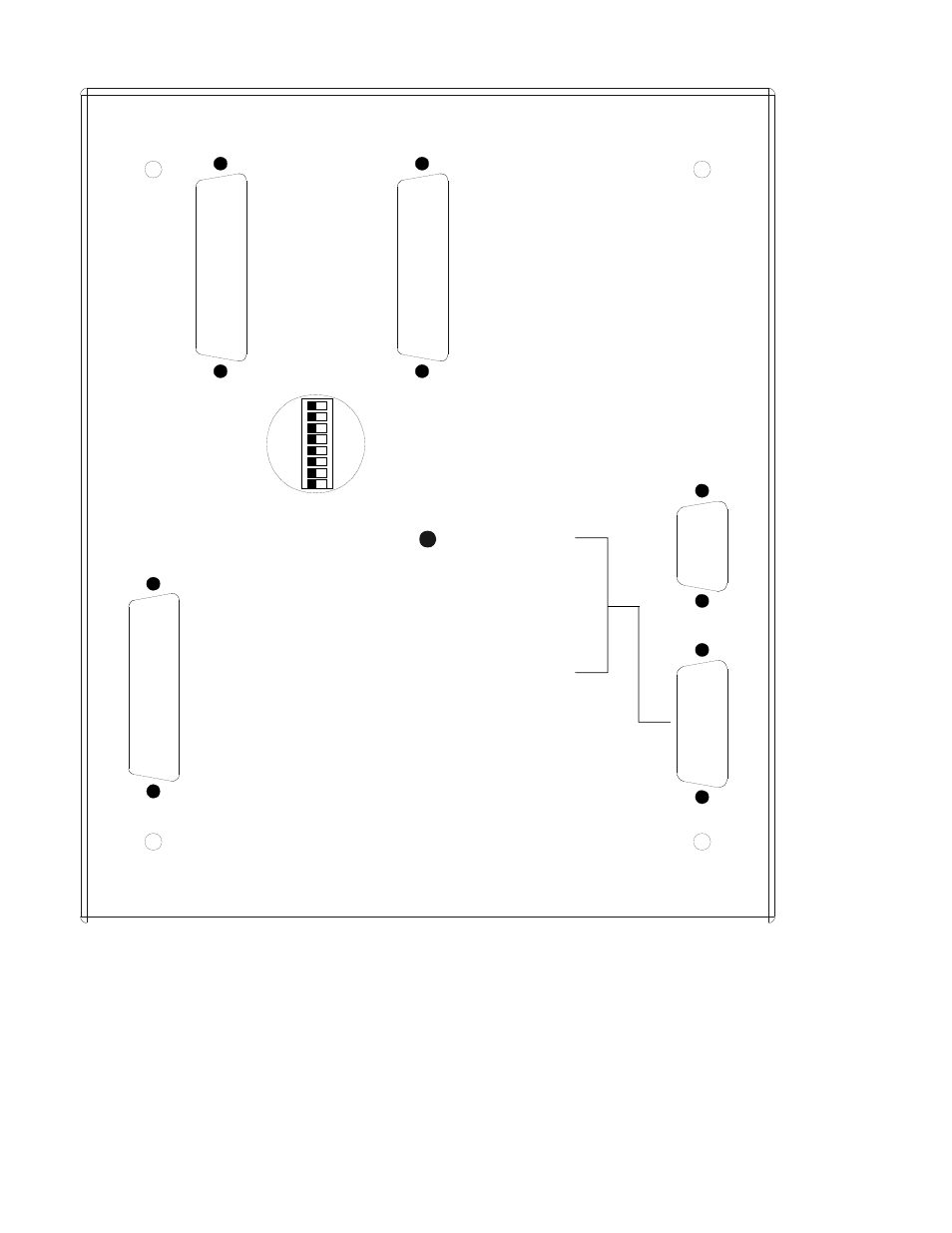 Rear view | Dynalco SC-2124M Scanner/Monitor User Manual | Page 5 / 70