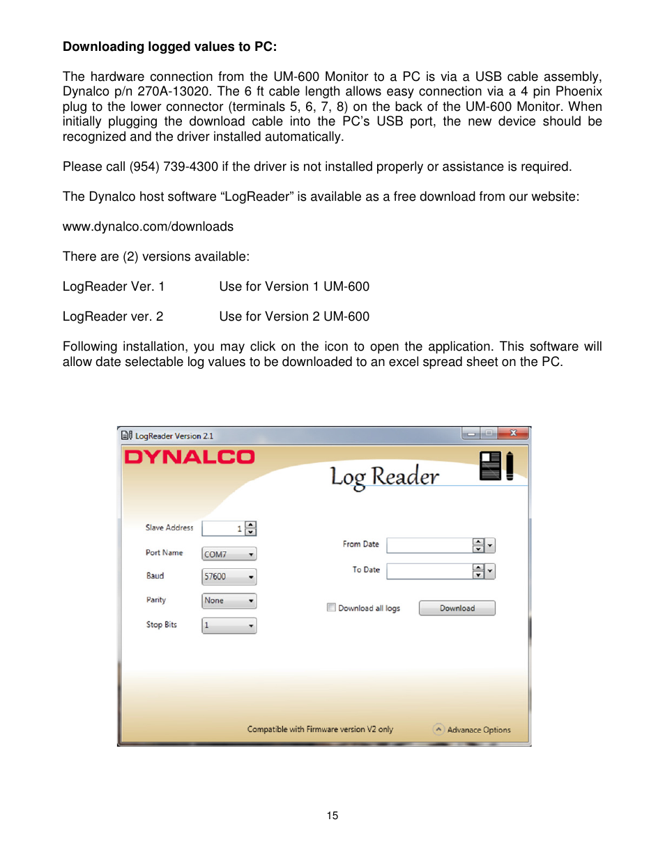 Dynalco UM-600 Universal Monitor User Manual | Page 16 / 23
