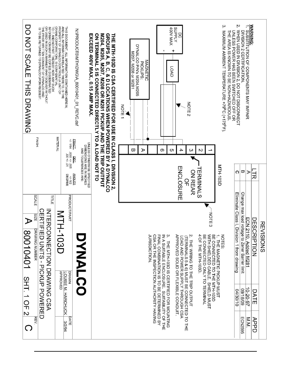 Dynalco MTH-103D Tachometer / Hourmeter / Overspeed Trip User Manual | Page 11 / 12