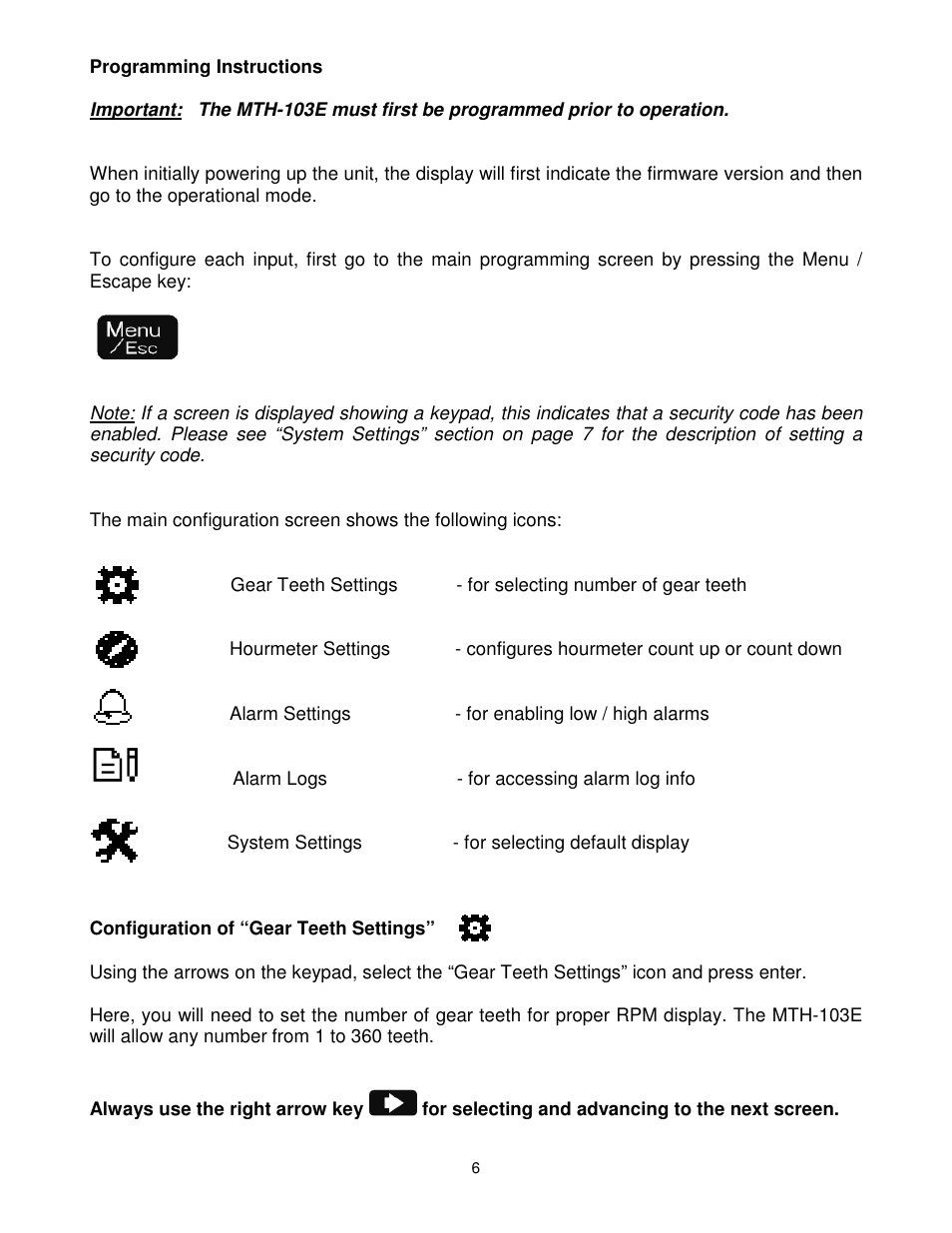 Dynalco MTH-103E Tachometer / Hourmeter / Overspeed Trip User Manual | Page 7 / 11