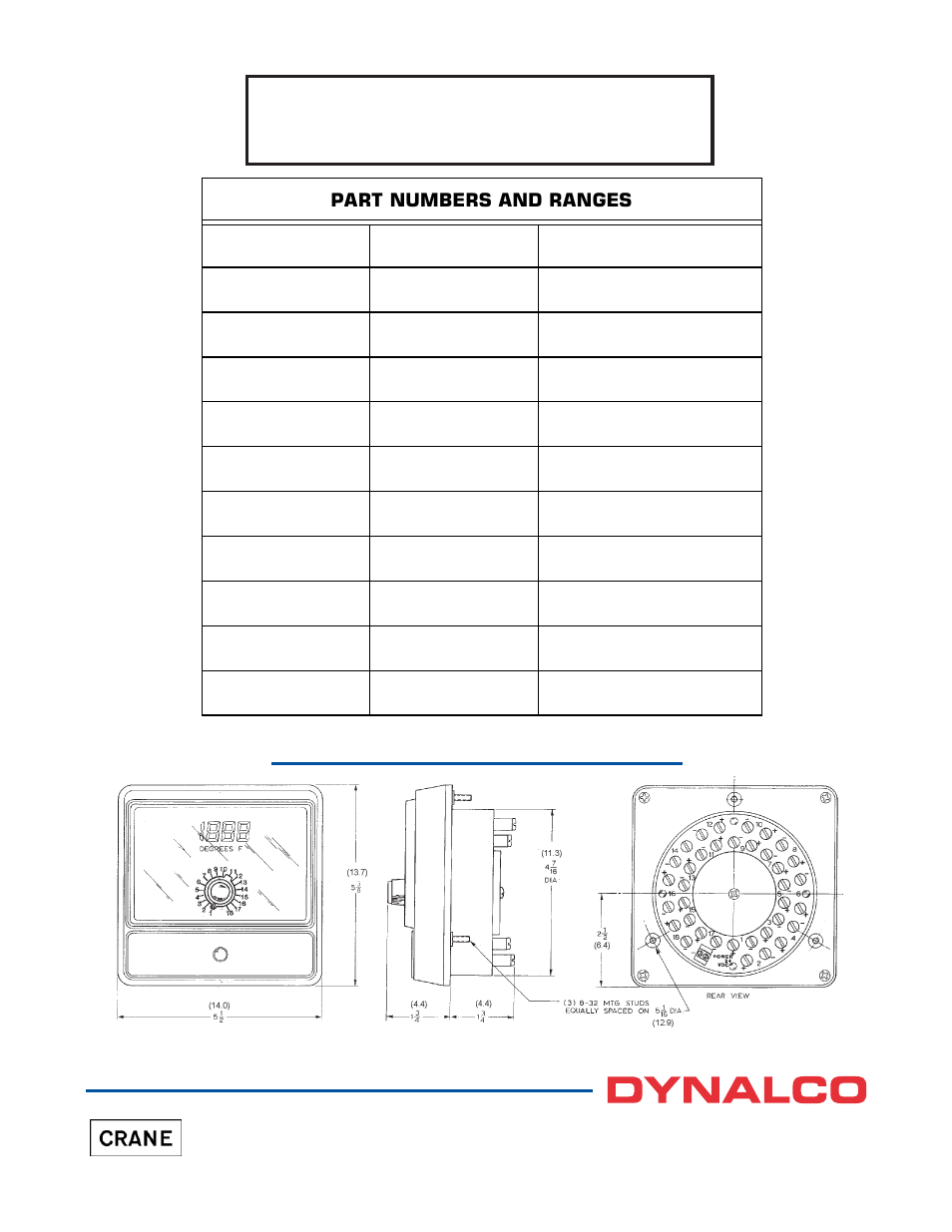 Dynalco TMP-100DC Temperature Monitor User Manual | Page 2 / 2