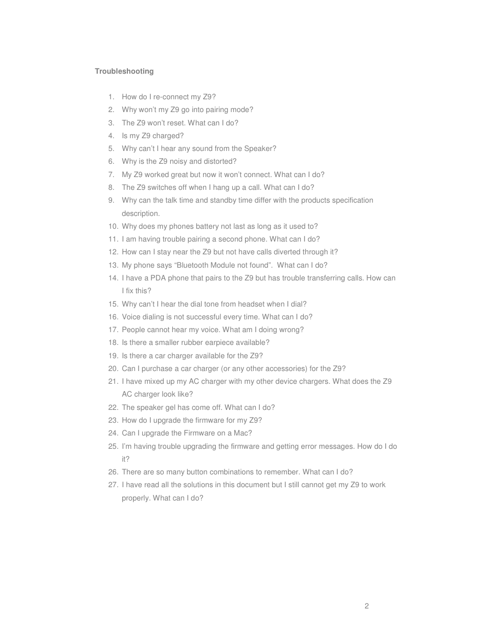 BlueAnt BLUEANT Z9 User Manual | Page 3 / 14